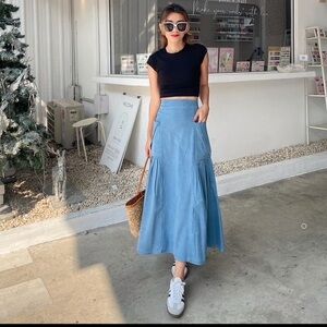 Pinklemon Soft Denim Skirt